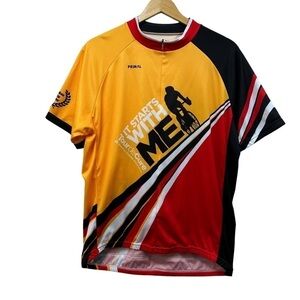 Primal Men's Short Sleeve Zipper Cycling Biking Shirt, XXL